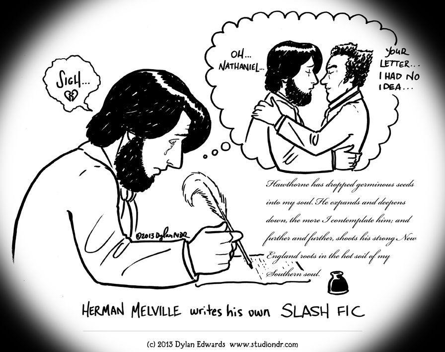 Herman Melville is totes gay for Nathaniel Hawthorne