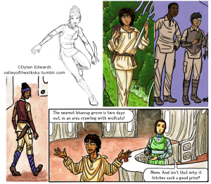 Valley of the Silk Sky LGBTQIA science fiction webcomic