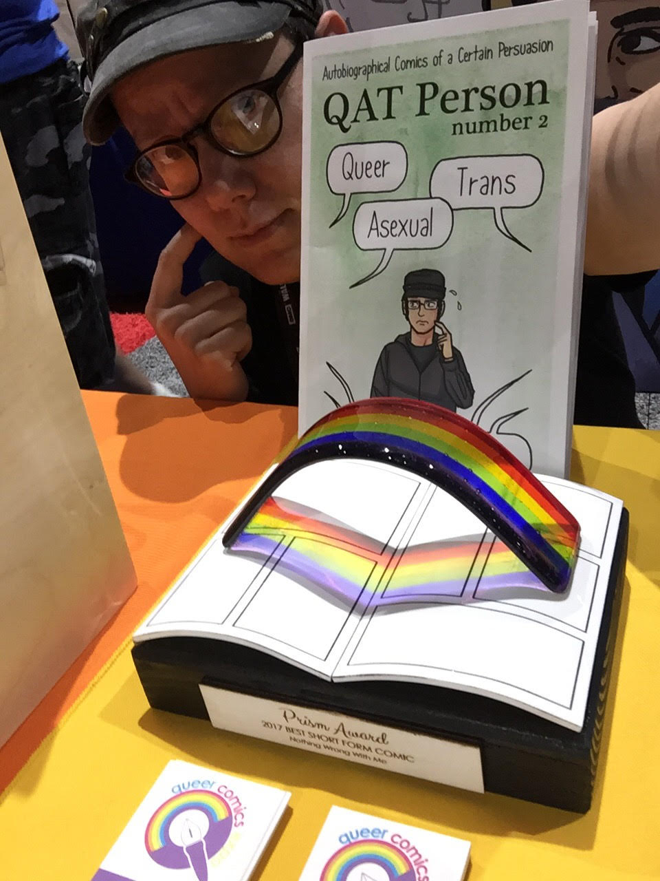 Dylan Edwards award winning queer and trans comic artist