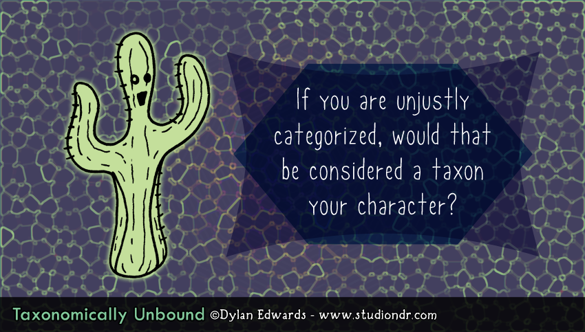 Taxonomically Unbound terrible pun comics