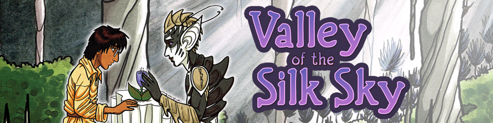 Valley of the Silk Sky queer YA sci fi webcomic