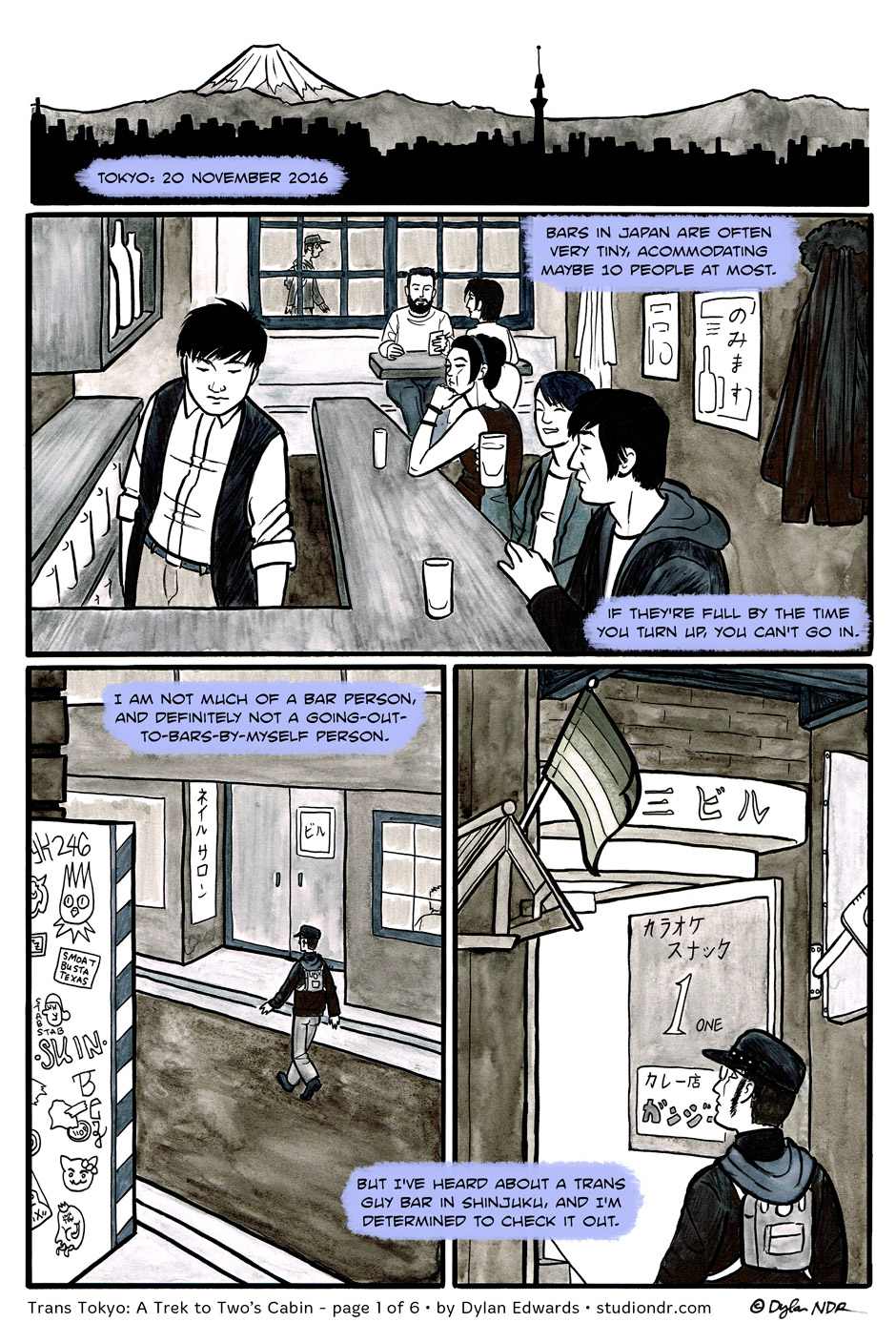 Trans Tokyo: A Trek to Two's Cabin - page 1