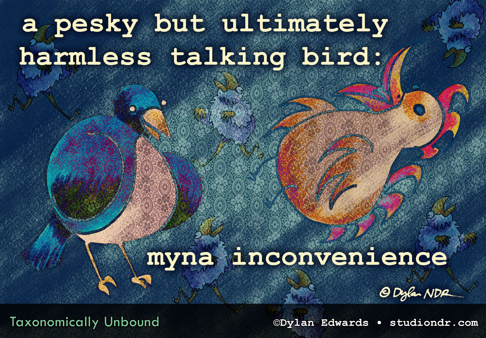 A pesky but ultimately harmless talking bird: myna inconvenience