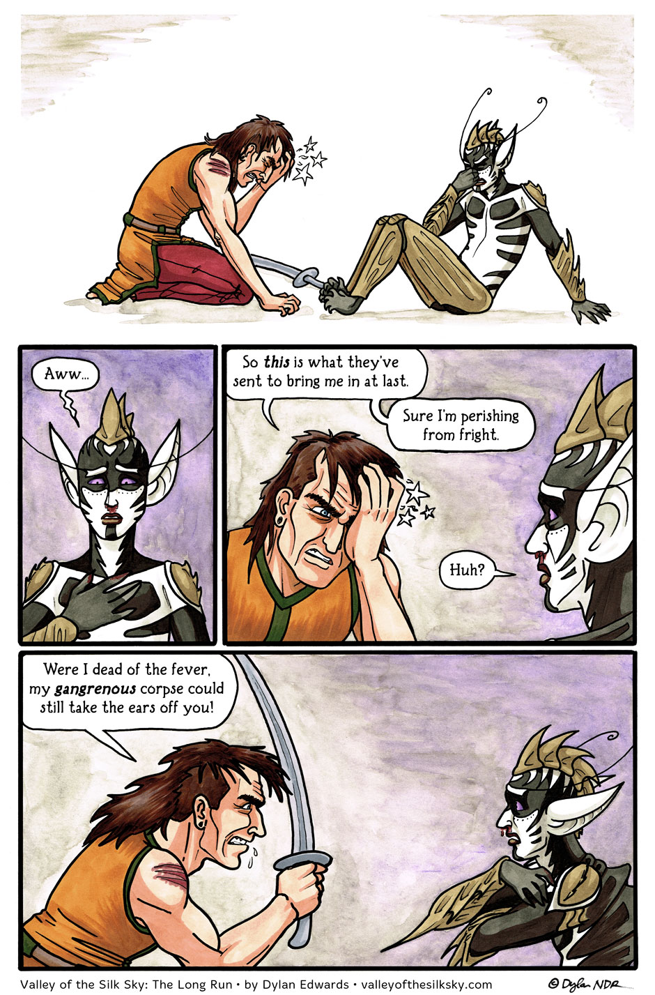 Valley of the Silk Sky - The Long Run - queer SFF webcomic